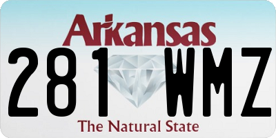 AR license plate 281WMZ