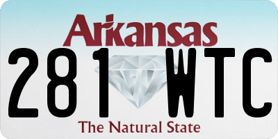 AR license plate 281WTC