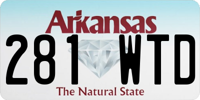 AR license plate 281WTD