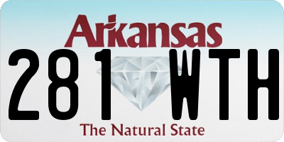 AR license plate 281WTH