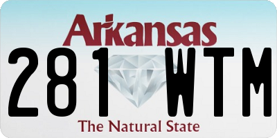 AR license plate 281WTM