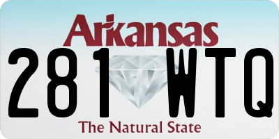 AR license plate 281WTQ