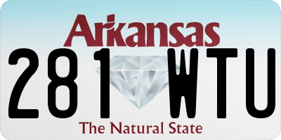 AR license plate 281WTU