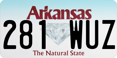 AR license plate 281WUZ