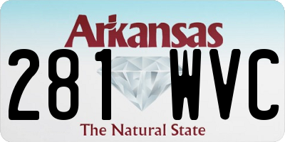 AR license plate 281WVC