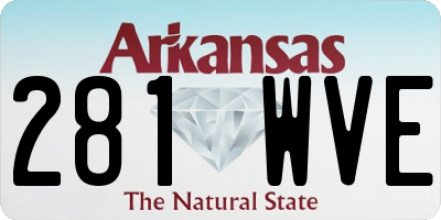 AR license plate 281WVE