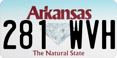 AR license plate 281WVH