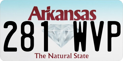 AR license plate 281WVP