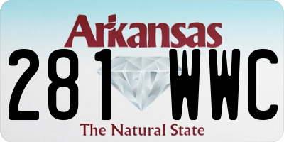 AR license plate 281WWC