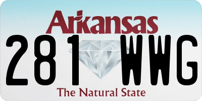 AR license plate 281WWG