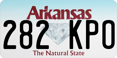 AR license plate 282KPO