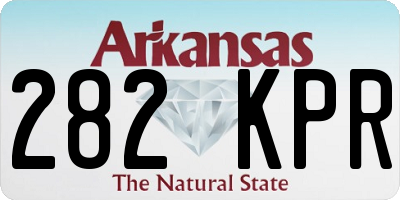 AR license plate 282KPR