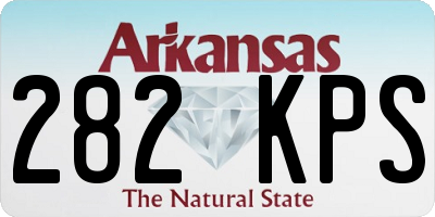 AR license plate 282KPS