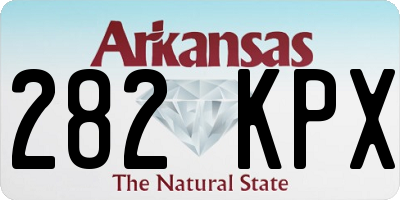 AR license plate 282KPX