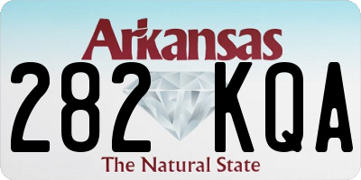 AR license plate 282KQA