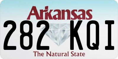 AR license plate 282KQI