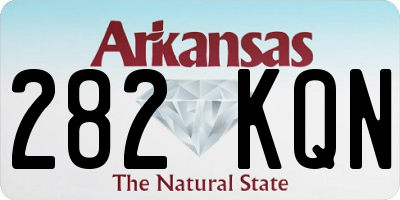 AR license plate 282KQN