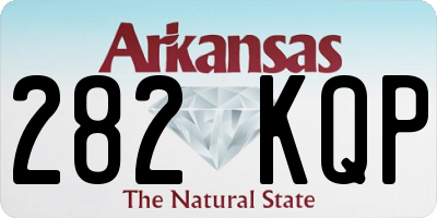 AR license plate 282KQP