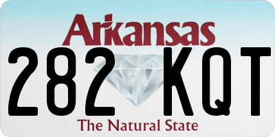 AR license plate 282KQT