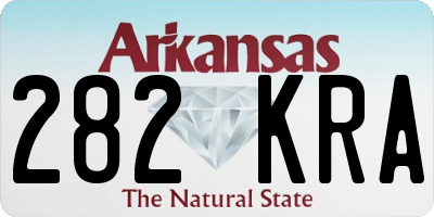 AR license plate 282KRA