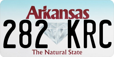 AR license plate 282KRC