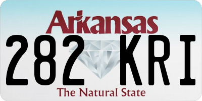 AR license plate 282KRI