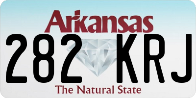 AR license plate 282KRJ