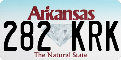 AR license plate 282KRK