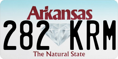 AR license plate 282KRM