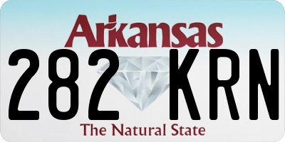 AR license plate 282KRN