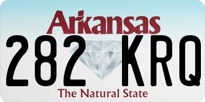 AR license plate 282KRQ
