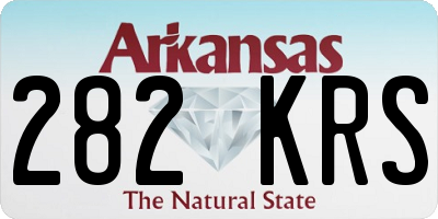 AR license plate 282KRS