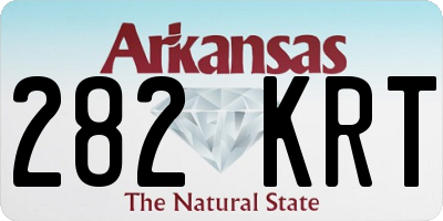 AR license plate 282KRT