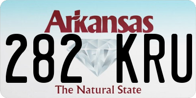 AR license plate 282KRU