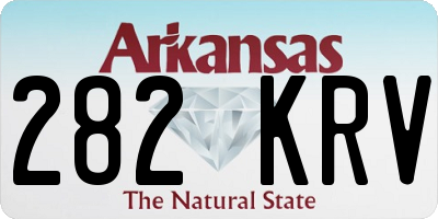 AR license plate 282KRV