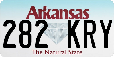 AR license plate 282KRY