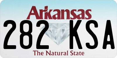 AR license plate 282KSA