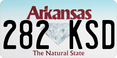 AR license plate 282KSD