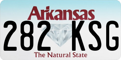 AR license plate 282KSG