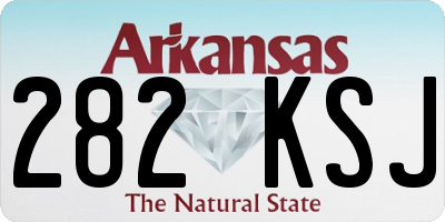 AR license plate 282KSJ
