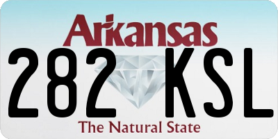 AR license plate 282KSL
