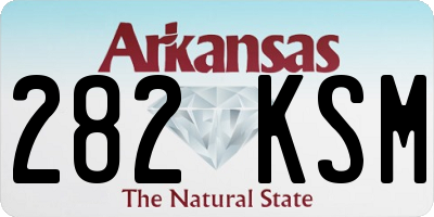 AR license plate 282KSM