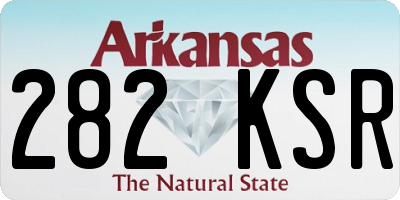 AR license plate 282KSR