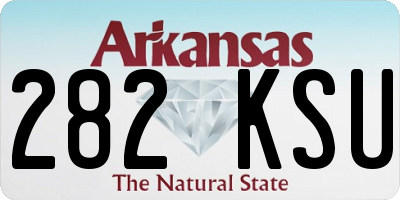 AR license plate 282KSU