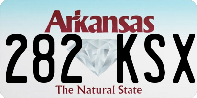 AR license plate 282KSX