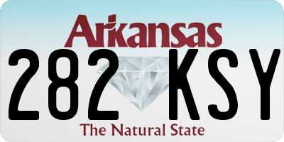 AR license plate 282KSY