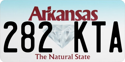 AR license plate 282KTA