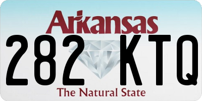 AR license plate 282KTQ