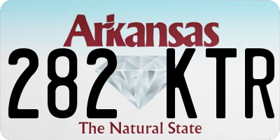 AR license plate 282KTR