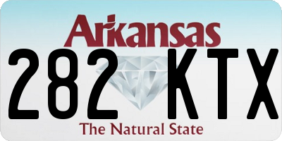 AR license plate 282KTX